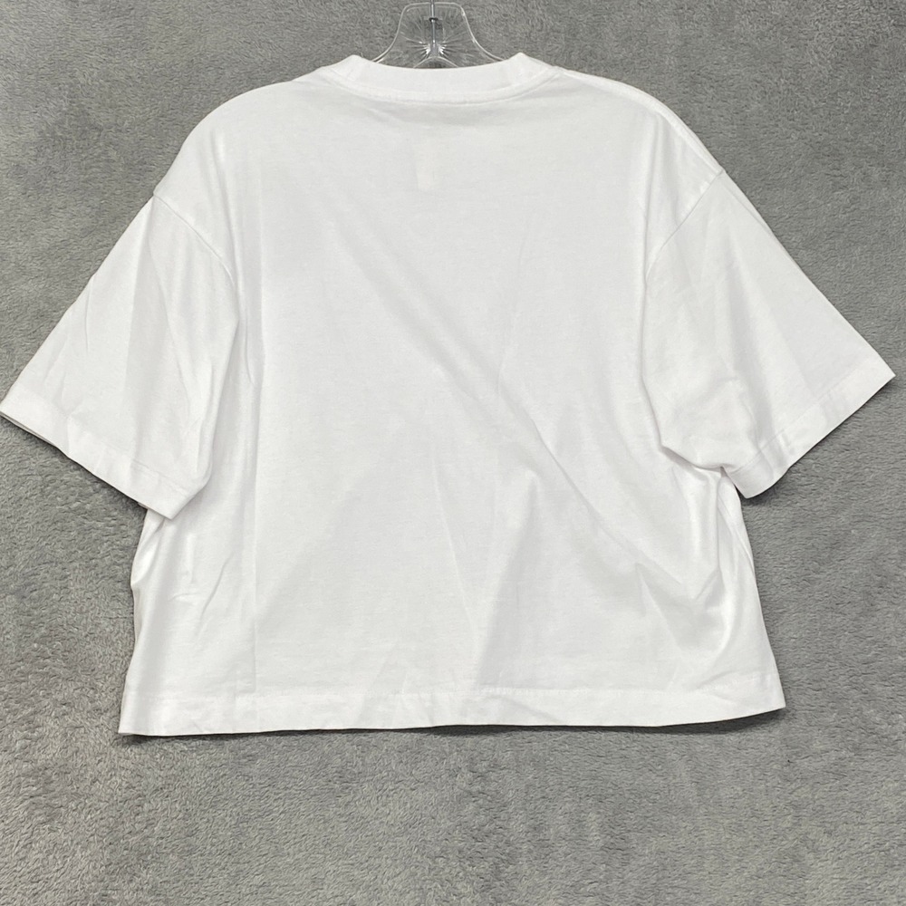 Madewell Womens Small Allday Crop Tee White Cotton Boxy T-Shirt NZ387 - Picture 11 of 12